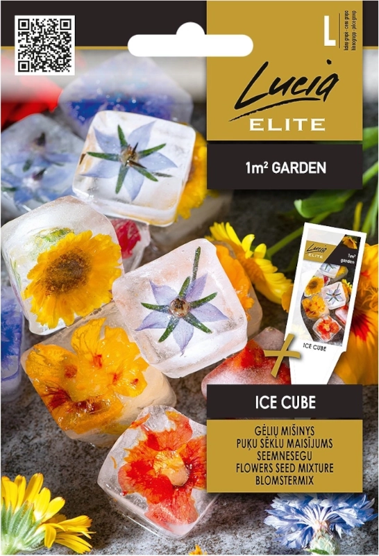 Mieszanka kwiatów jadalnych Eatable Ice Cube Lucia Elite sklep rajogrodnika